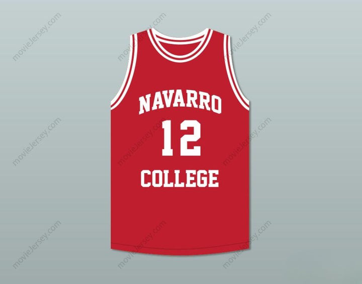 CUSTOM ANY Name Number RAPPER CAMERON GILES 'CAM'RON' 12 NAVARRO  RED BASKETBALL JERSEY Top Stitched S-6XL