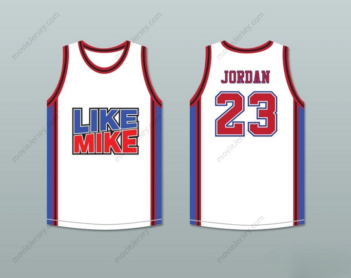 CUSTOM ANY Name Number MICHAEL   23 LIKE MIKE WHITE BASKETBALL JERSEY Top Stitched S-6XL