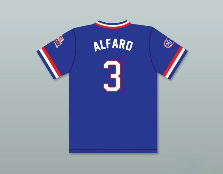 Custom Any Name Number FLAVIO ALFARO 3 1984 USA TEAM BLUE BASEBALL JERSEY Top Stitched S-6XL