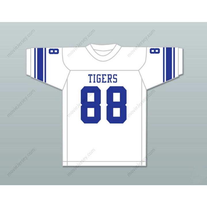 CUSTOM ANY Name Number JOHN MACKEY 88 HEMPSTEAD HIGH SCHOOL TIGERS Football Jersey Top Stitched S-6XL
