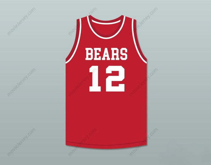 CUSTOM ANY Name Number MICHAEL  12 EMMA B TRASK MIDDLE SCHOOL BEARS RED BASKETBALL JERSEY 2 Top Stitched S-6XL