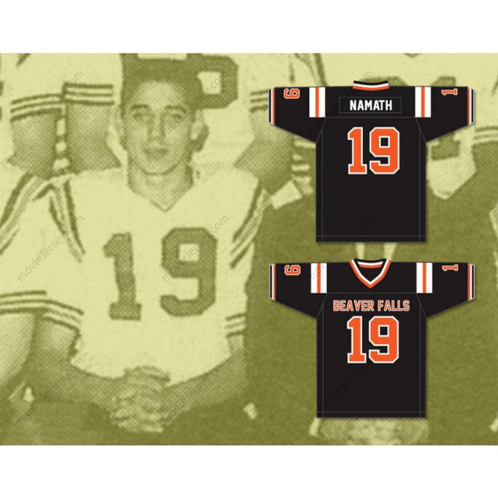 CUSTOM ANY BEAVER FALLS JOE NAMATH 19 BEAVER FALLS HIGH SCHOOL FOOTBALL JERSEY