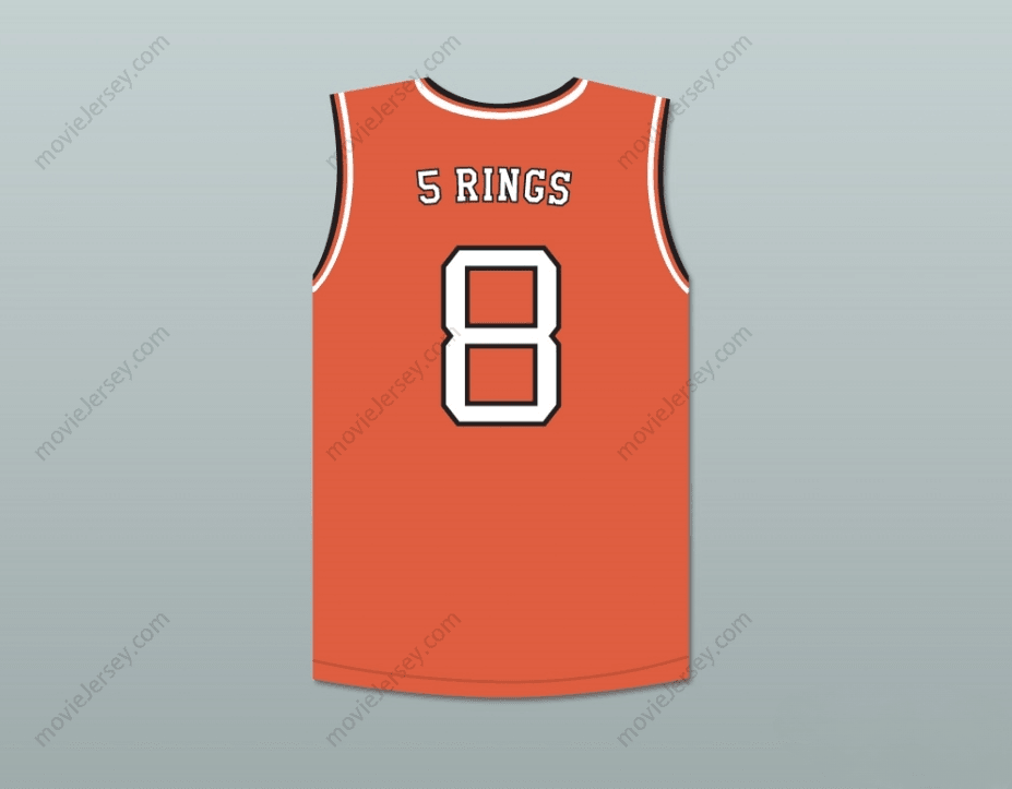 CUSTOM ANY Name Number  BRYANT 8 "5 RINGS" RUCKER PARK BASKETBALL JERSEY STITCH SEWN Top Stitched S-6XL
