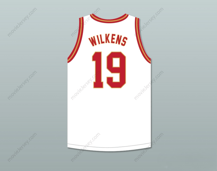 CUSTOM ANY Name Number LENNY WILKENS 19 BOYS HIGH SCHOOL BROOKLYN WHITE BASKETBALL JERSEY Top Stitched S-6XL
