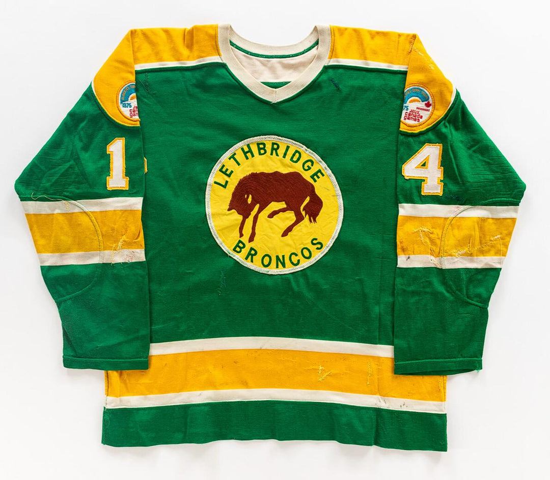 Custom Earl Ingarfield Jr's Circa-1975 Lethbridge Broncos Game-Worn HOCKEY JERSEY