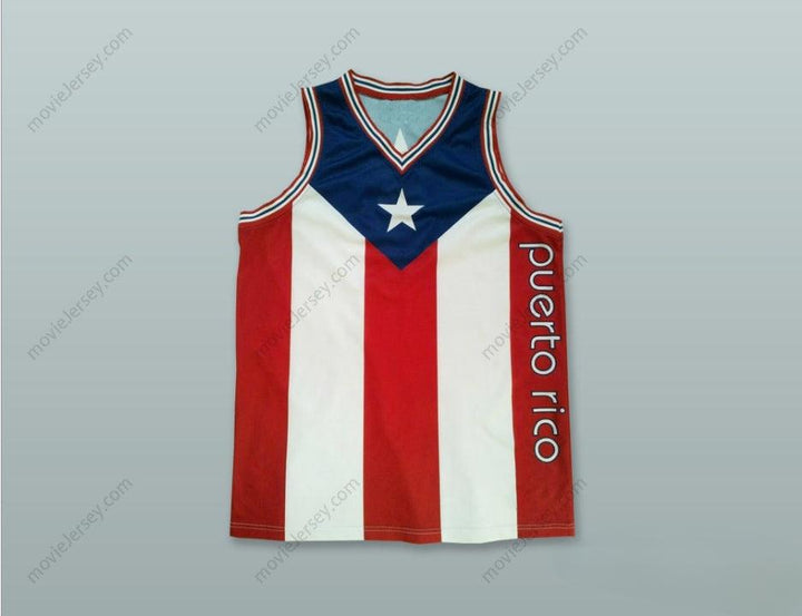 CUSTOM ANY Name Number  PUERTO RICO FLAG BASKETBALL JERSEY 1 Top Stitched S-6XL