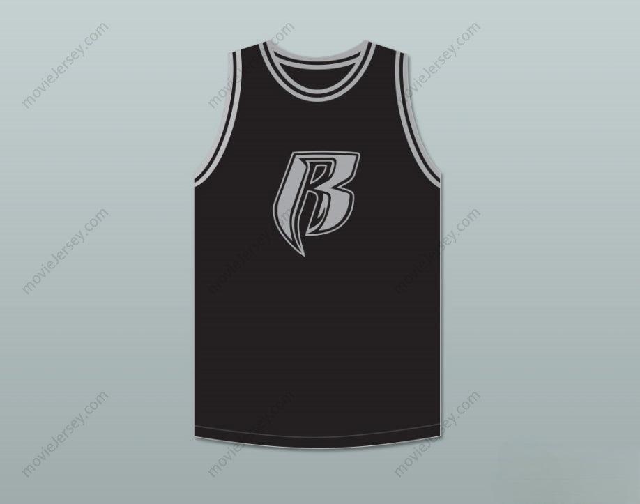 CUSTOM ANY Name Number DMX 84 ROUGH RYDERS BLACK BASKETBALL JERSEY 1 Top Stitched S-6XL