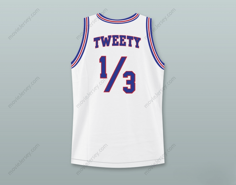 CUSTOM ANY Name Number SPACE JAM TUNE SQUAD TWEETY BIRD BASKETBALL JERSEY STITCH SEWN Top Stitched S-6XL