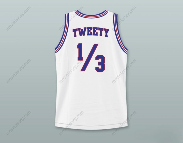 CUSTOM ANY Name Number SPACE JAM TUNE SQUAD TWEETY BIRD BASKETBALL JERSEY STITCH SEWN Top Stitched S-6XL