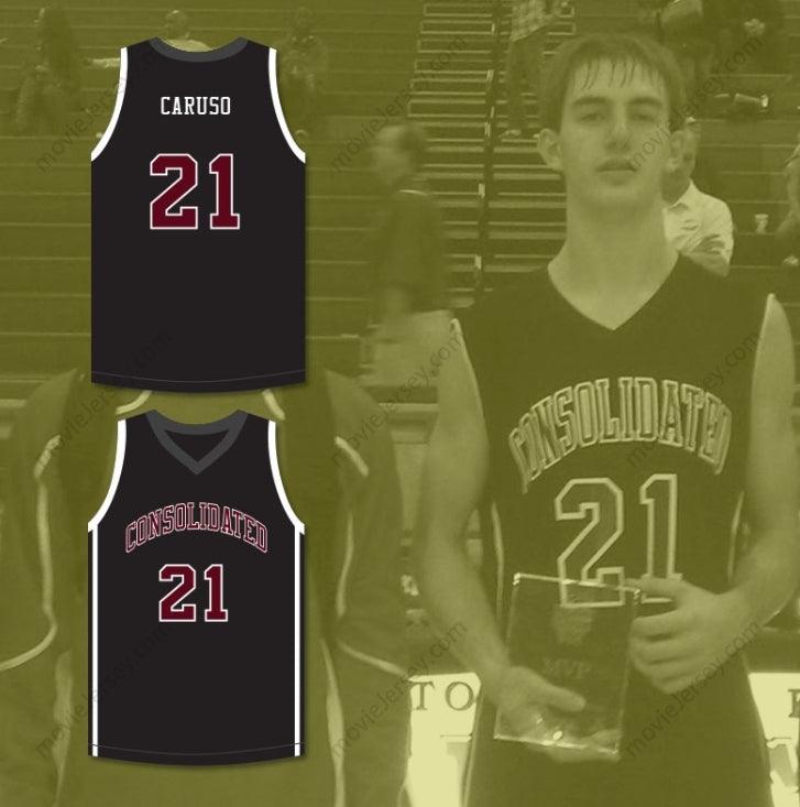 CUSTOM ANY Name Number ALEX CARUSO 21 A&M CONSOLIDATED HIGH SCHOOL TIGERS BLACK BASKETBALL JERSEY Top Stitched S-6XL