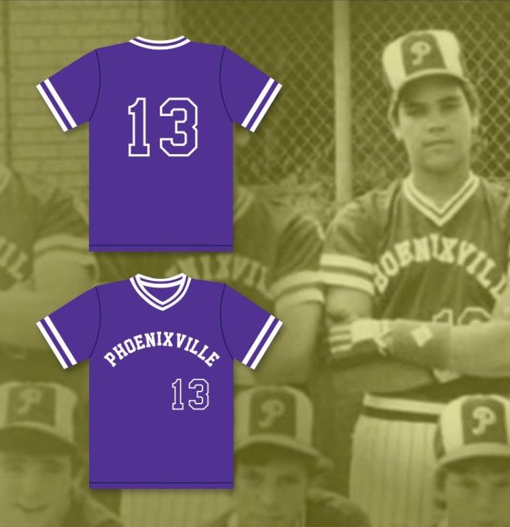 Custom Any Name Number MIKE PIAZZA 13  AREA HIGH SCHOOL PHANTOMS PURPLE BASEBALL JERSEY 1 Top Stitched S-6XL