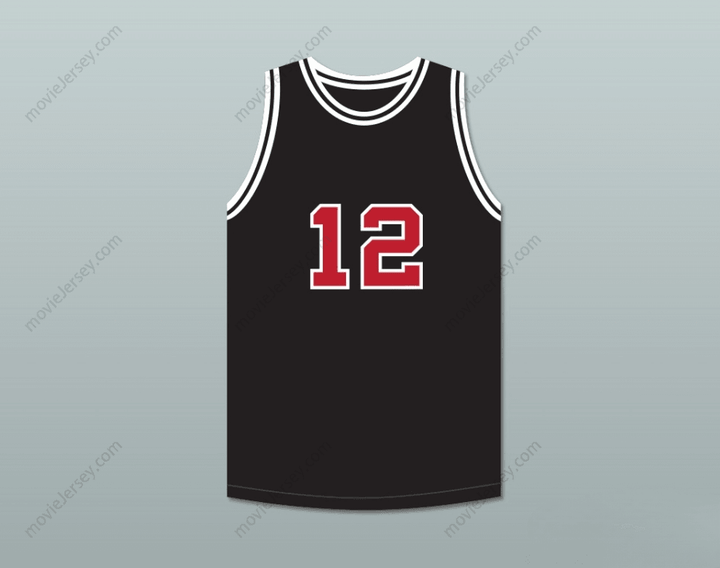CUSTOM ANY Name Number JIMMY FALLON 12 SNL SKIT BLACK BASKETBALL JERSEY Top Stitched S-6XL