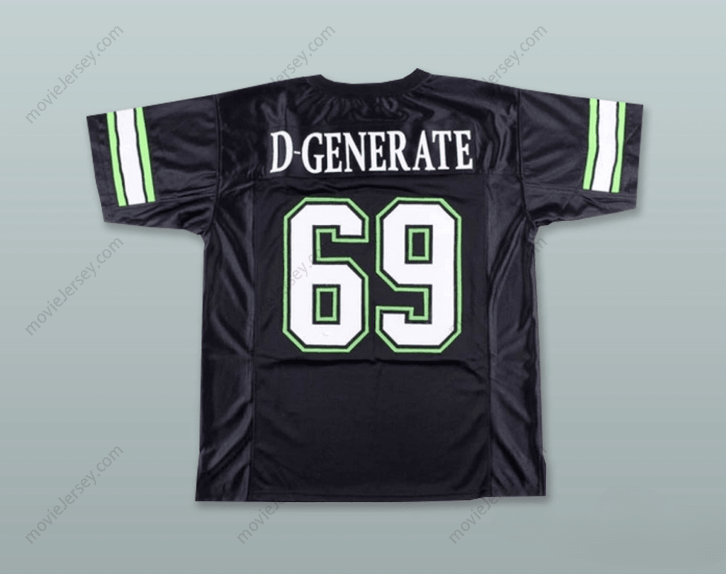 CUSTOM ANY Name Number D-GENERATE 69 SUCK IT DX BLACK FOOTBALL JERSEY Top Stitched S-6XL