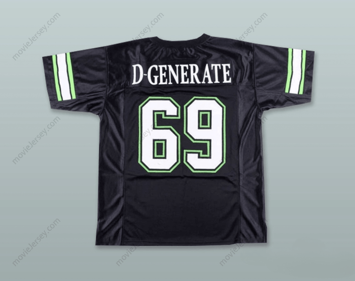 CUSTOM ANY Name Number D-GENERATE 69 SUCK IT DX BLACK FOOTBALL JERSEY Top Stitched S-6XL