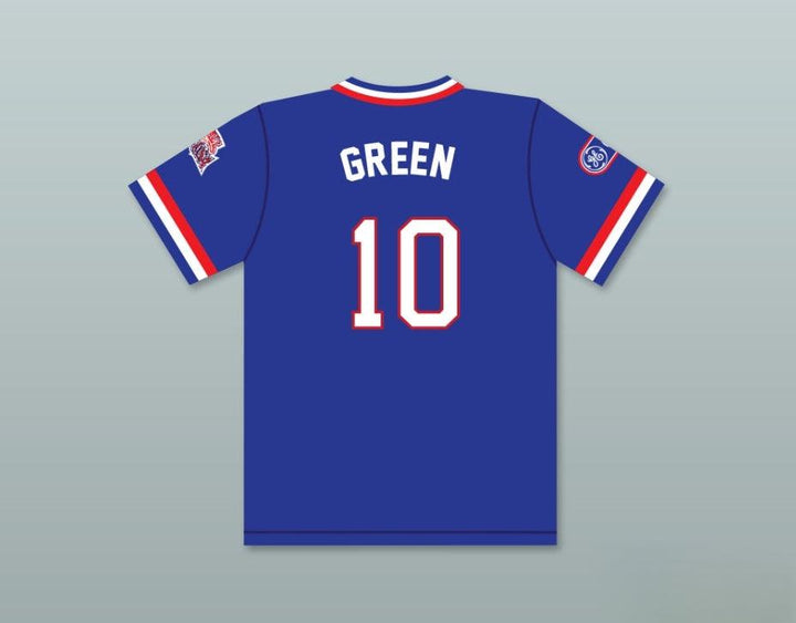 Custom Any Name Number GARY GREEN 10 1984 USA TEAM BLUE BASEBALL JERSEY Top Stitched S-6XL