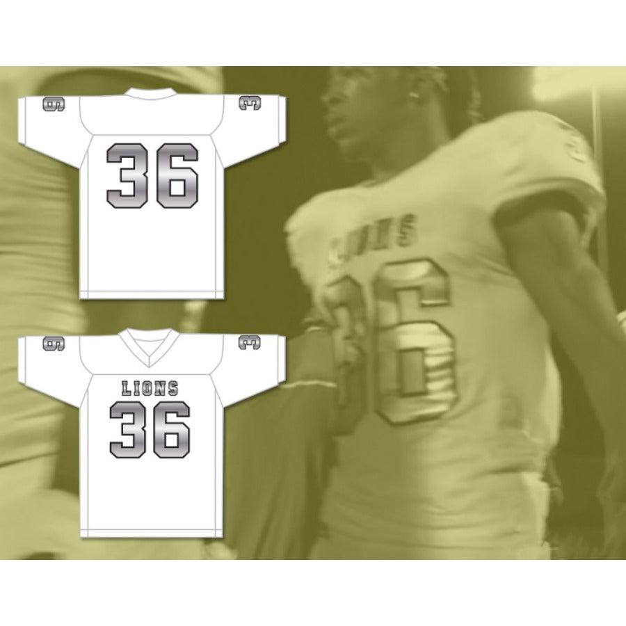 CUSTOM ANY Name Number JAVARIUS TAYLOR 36 EMCC LIONS FOOTBALL JERSEY INCLUDES PATCHES Top Stitched S-6XL