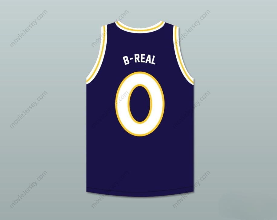 CUSTOM ANY Name Number B-REAL 0 MONSTARS DARK BLUE BASKETBALL JERSEY HIT EM HIGH Top Stitched S-6XL