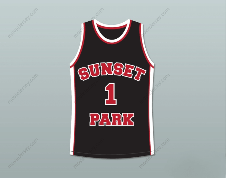 CUSTOM ANY Name Number FREDRO STARR SHORTY 1 SUNSET PARK BLACK BASKETBALL JERSEY Top Stitched S-6XL