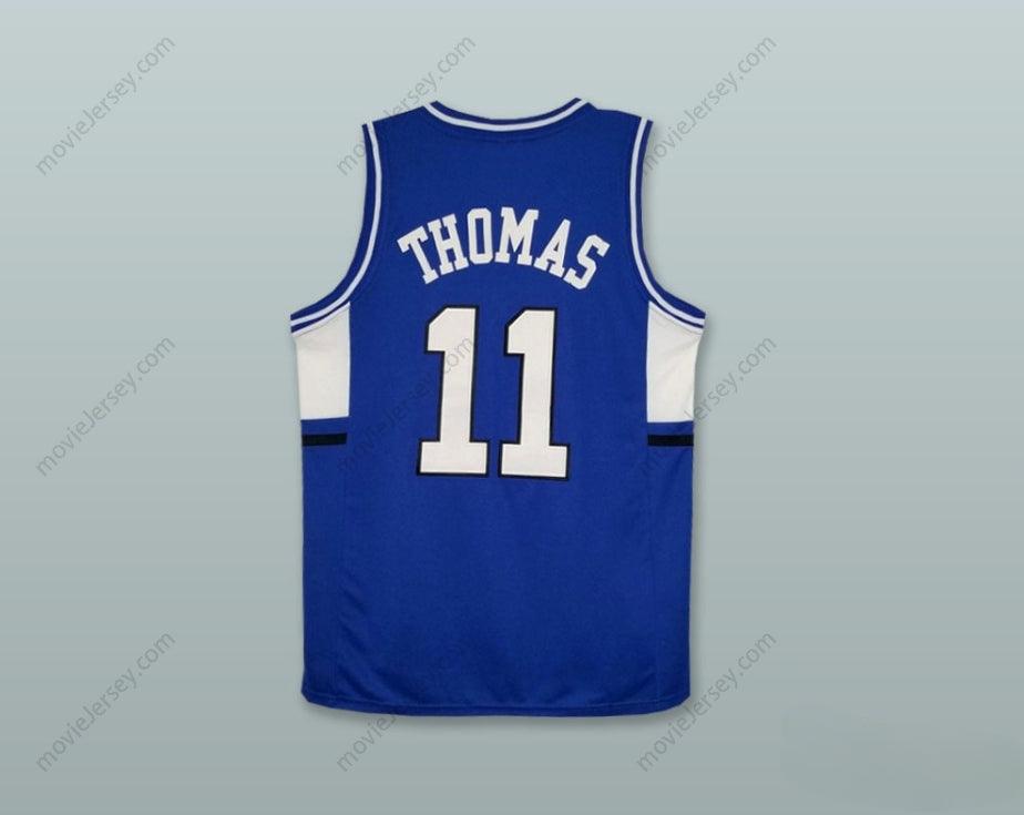 CUSTOM ANY Name Number ISAIAH THOMAS 11 CURTIS SENIOR HIGH SCHOOL VIKINGS BLUE BASKETBALL JERSEY Top Stitched S-6XL