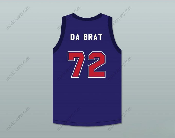 CUSTOM ANY Name Number DRU HILL IN MY BED DA BRAT SOSO DEF 72 BASKETBALL JERSEY Top Stitched S-6XL
