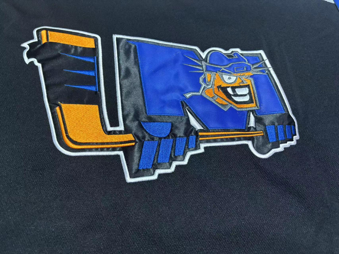 Custom Any Name Number ERIC CASTONGUAY 27 LEWISTON MAINEIACS BLACK HOCKEY JERSEY Stitched Top Stitched S-6XL