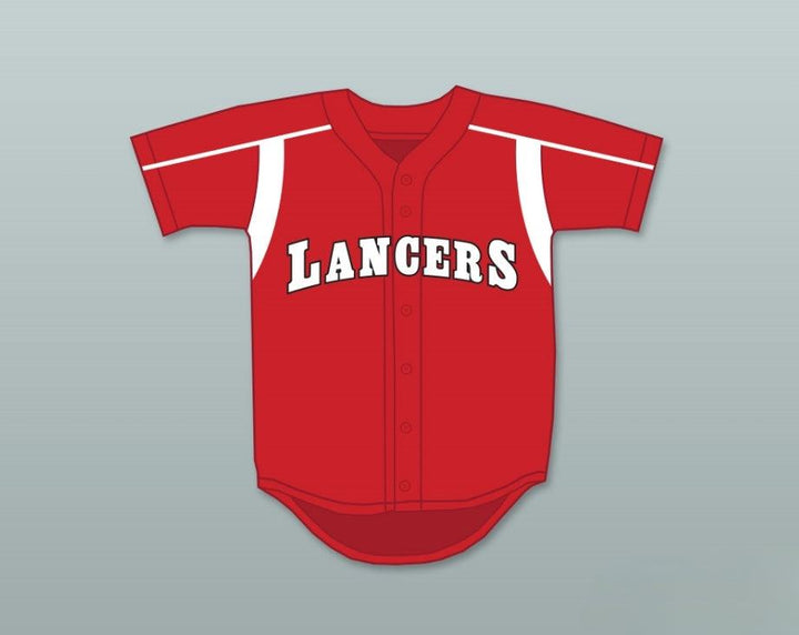 Custom Any Name Number GERRIT COLE 10 LUTHERAN HIGH SCHOOL OF ORANGE COUNTY LANCERS RED BASEBALL JERSEY 2 Top Stitched S-6XL