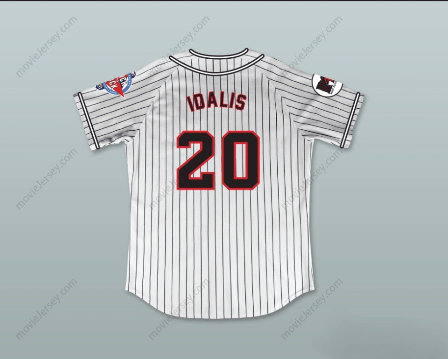 Custom Any Name Number IDALIS DELEON 20 HOMEBOYS PINSTRIPED BASEBALL JERSEY 6TH ANNUAL ROCK N' JOCK SOFTBALL CHALLENGE 1995 Top Stitched S-6XL