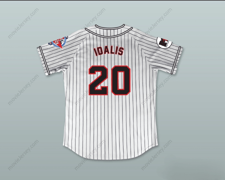 Custom Any Name Number IDALIS DELEON 20 HOMEBOYS PINSTRIPED BASEBALL JERSEY 6TH ANNUAL ROCK N' JOCK SOFTBALL CHALLENGE 1995 Top Stitched S-6XL