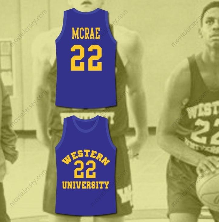 CUSTOM ANY Name Number ANFERNEE HARDAWAY BUTCH MCRAE WESTERN UNIVERSITY BASKETBALL JERSEY BLUE CHIPS MOVIE Top Stitched S-6XL