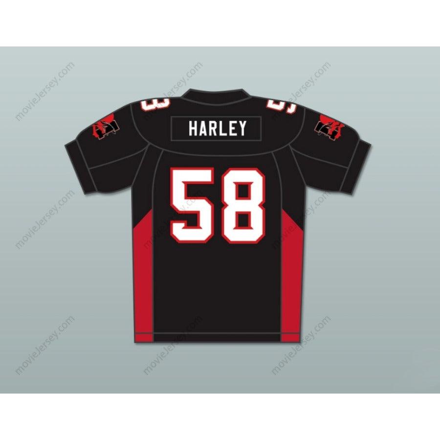 CUSTOM ANY Name Number 58 HARLEY MEAN MACHINE CONVICTS FOOTBALL JERSEY INCLUDES PATCHES Top Stitched S-6XL