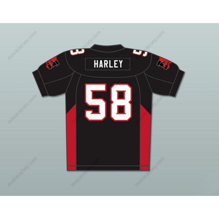 CUSTOM ANY Name Number 58 HARLEY MEAN MACHINE CONVICTS FOOTBALL JERSEY INCLUDES PATCHES Top Stitched S-6XL
