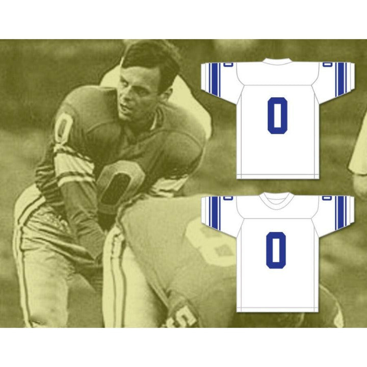 CUSTOM ANY Name Number PAPER LION GEORGE PLIMPTON 0 DETROIT Football Jersey Top Stitched S-6XL