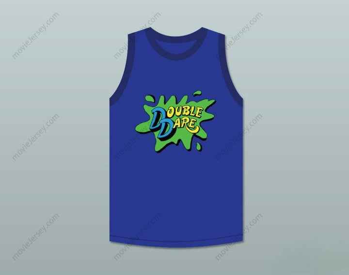 CUSTOM ANY Name Number DOUBLE DARE BLUE TEAM BASKETBALL JERSEY Top Stitched S-6XL