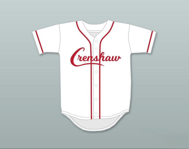 Custom Any Name Number NIPSEY HUSSLE 33 CRENSHAW WHITE AND RED BASEBALL JERSEY Top Stitched S-6XL