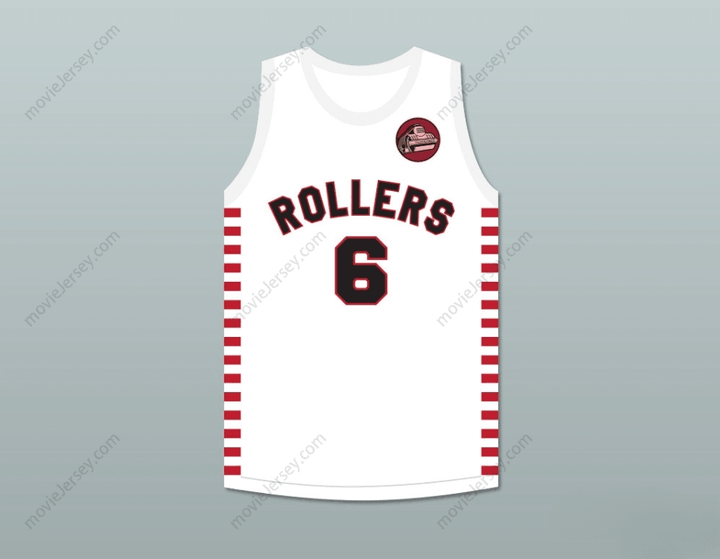 CUSTOM ANY Name Number HANK BEENDERS 6 PROVIDENCE STEAMROLLERS WHITE BASKETBALL JERSEY WITH PATCH 1 Top Stitched S-6XL