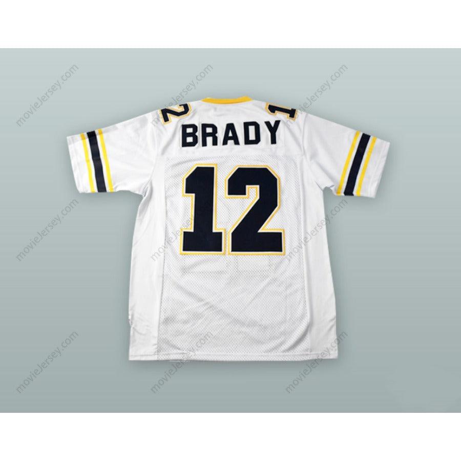 CUSTOM ANY Name Number TOM BRADY 12 JUNIPERO SERRA PADRES HIGH SCHOOL FOOTBALL JERSEY Top Stitched S-6XL