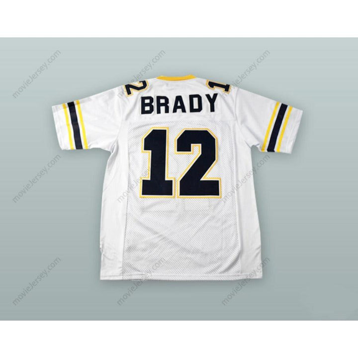 CUSTOM ANY Name Number TOM BRADY 12 JUNIPERO SERRA PADRES HIGH SCHOOL FOOTBALL JERSEY Top Stitched S-6XL