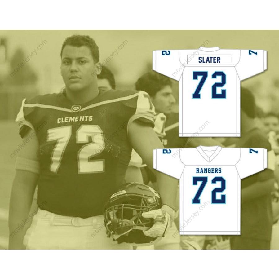 CUSTOM ANY Name Number RASHAWN SLATER 72 CLEMENTS HIGH SCHOOL RANGERS FOOTBALL JERSEY Top Stitched S-6XL