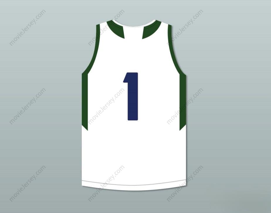 CUSTOM ANY Name Number LAMELO BALL 1   HIGH SCHOOL HUSKIES WHITE BASKETBALL JERSEY 2 Top Stitched S-6XL