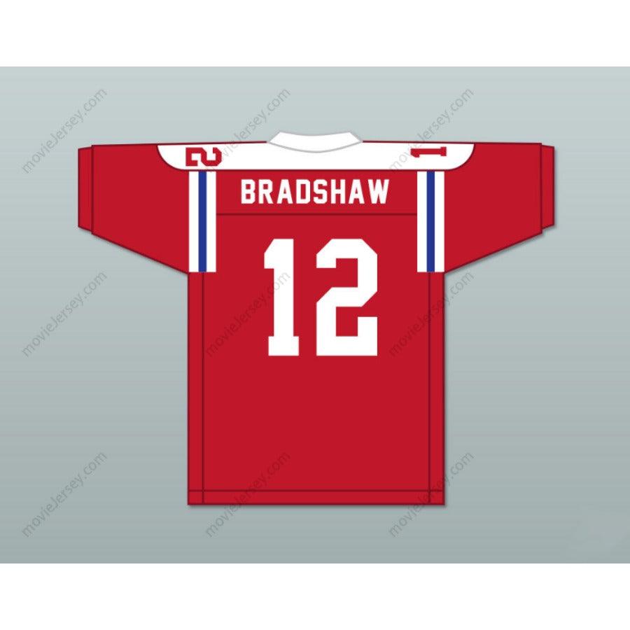 CUSTOM WOODLAWN TERRY BRADSHAW 12 HIGH SCHOOL RED FOOTBALL JERSEY Stitched S-6XL