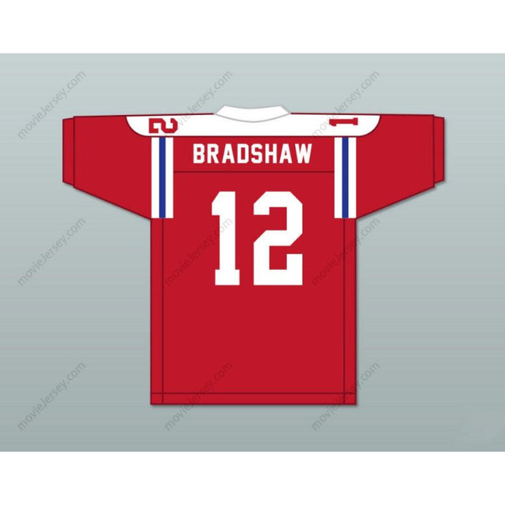 CUSTOM WOODLAWN TERRY BRADSHAW 12 HIGH SCHOOL RED FOOTBALL JERSEY Stitched S-6XL