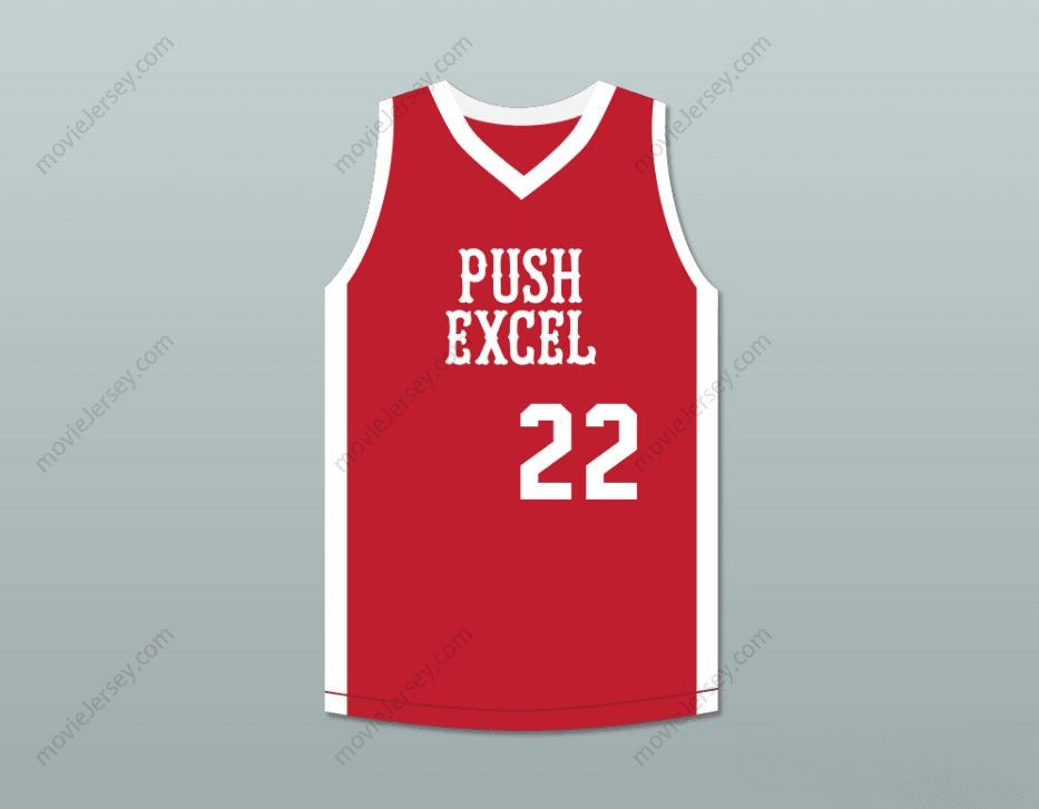 CUSTOM ANY Name Number TYRONE CORBIN 22 PUSH EXCEL PRO BASKETBALL CLASSIC RED BASKETBALL JERSEY 1985 CHARITY EVENT Top Stitched S-6XL