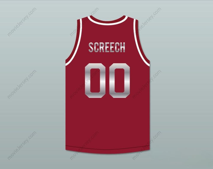 CUSTOM ANY Name Number SAVED BY THE BELL SCREECH 00 BAYSIDE TIGERS MAROON BASKETBALL JERSEY INCLUDES TIGER PATCH Top Stitched S-6XL