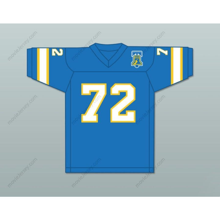CUSTOM ANY Name Number 1974-75 WFL STEVE CHOMYSZAK 72 PHILADELPHIA BELL Football Jersey Top Stitched S-6XL