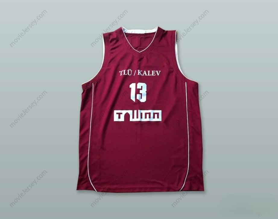 CUSTOM ANY Name Number  ROBERTAS GRABAUSKAS 13 BC TALLINNA KALEV ESTONIA MAROON BASKETBALL JERSEY Top Stitched S-6XL