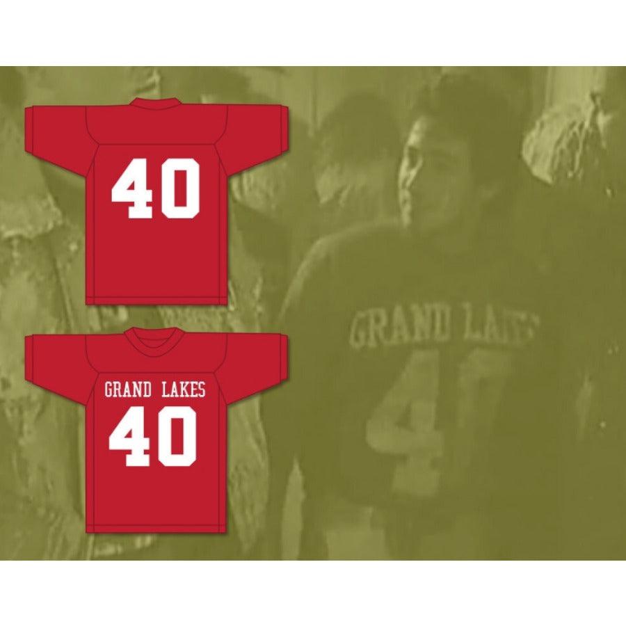 CUSTOM ANY Name Number GRAND LAKES 40 UNIVERSITY HOOTERS RED FOOTBALL JERSEY BACK TO SCHOOL Top Stitched S-6XL