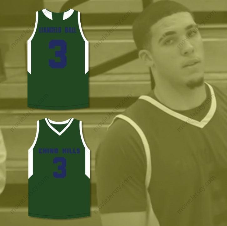 CUSTOM ANY Name Number LIANGELO BALL 3   HUSKIES GREEN BASKETBALL JERSEY Top Stitched S-6XL