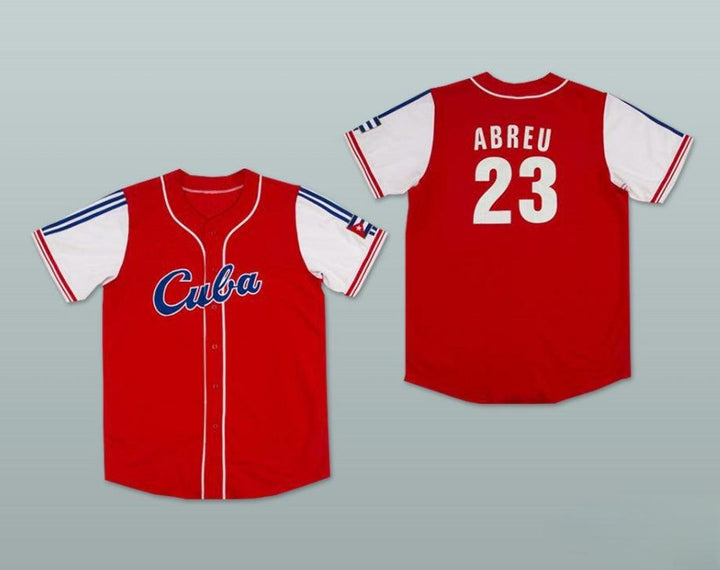 Custom Any Name Number JOSE ABREU 23 CUBA RED BASEBALL JERSEY Top Stitched S-6XL