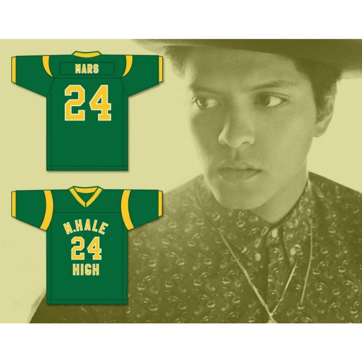 CUSTOM ANY Name Number BRUNO MARS 24 N. HALE HIGH SCHOOL Football Jersey Top Stitched S-6XL