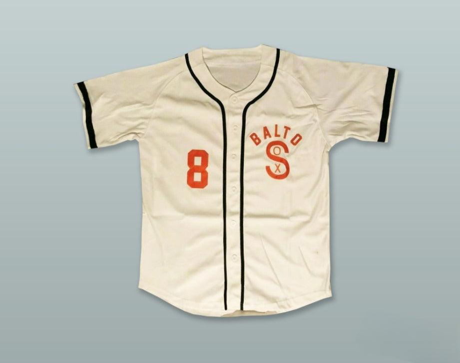Custom Any Name Number BLACK SOX 8 NEGRO LEAGUE BEIGE BASEBALL JERSEY Top Stitched S-6XL